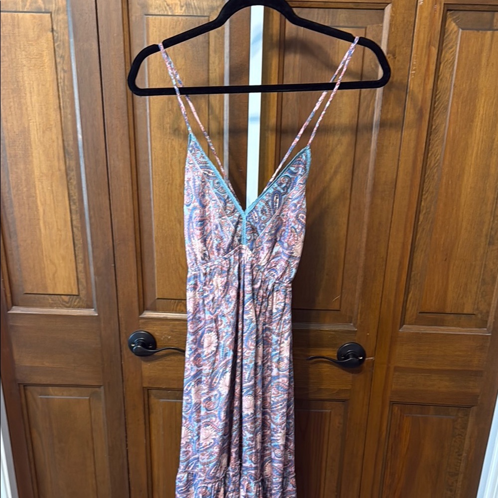 RAGA Blue and Pink Paisley Dress